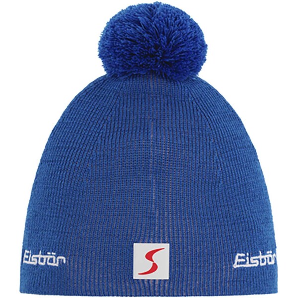 Eisbär Rippi Pompon Mütze RL SP mittelblau-punch pink