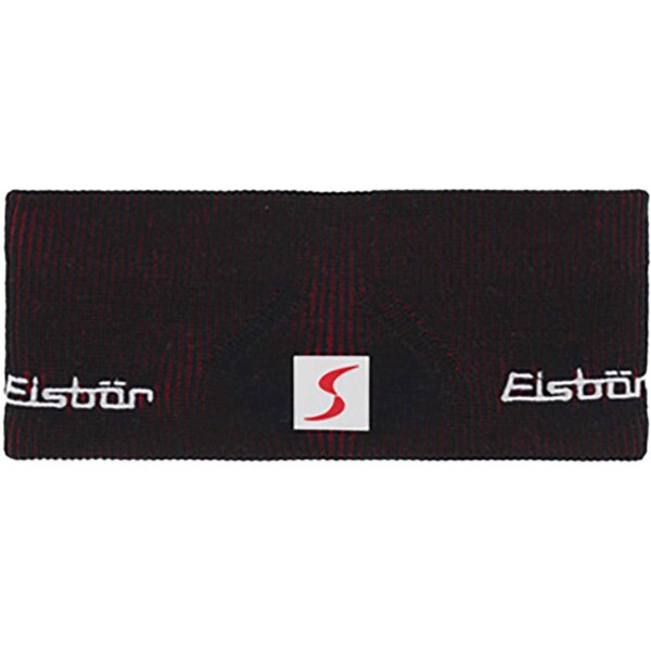 Eisbär Rippi Stirnband RL SP schwarz-salsa red