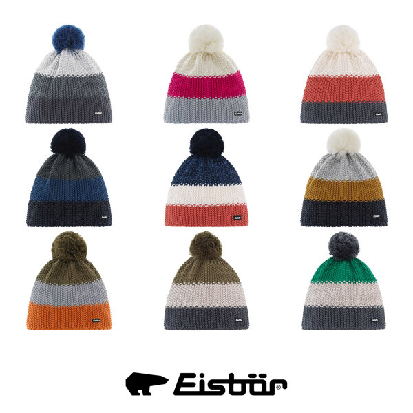 Eisbär Star Pompon Mütze RL kids (5 Designs zur Auswahl)