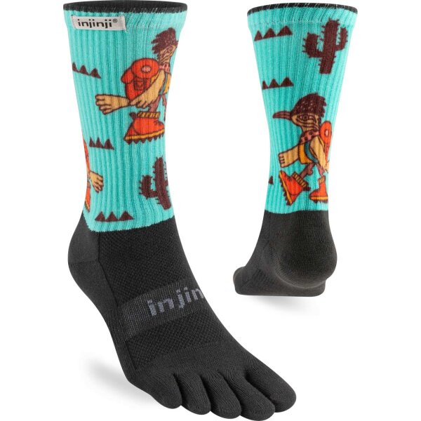 Injinji TRAIL MIDWEIGHT CREW SPECTRUM MOJAVE S (ARTIST DESIGNED)