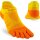 Injinji WOMENS ULTRA RUN NO-SHOW SUNFLOWER XS/S