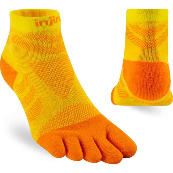 Injinji WOMENS ULTRA RUN MINI-CREW SUNFLOWER M/L