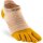 Injinji WOMENS RUN LIGHTWEIGHT NO-SHOW GOLDEN SPICE M/L