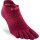 Injinji WOMENS RUN LIGHTWEIGHT NO-SHOW BEETROOT XS/S