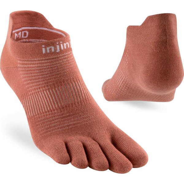 Injinji RUN LIGHTWEIGHT NO-SHOW RUST S