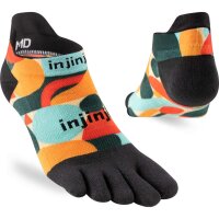 Injinji RUN LIGHTWEIGHT NO-SHOW (ARTIST DESIGNED) PLUMAS S