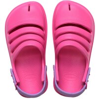 HAVAIANAS KIDS CLOG PINK FLUX/PRISMA PURPLE EUR 37/38