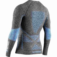 X-BIONIC® ENERGY ACCUMULATOR 4.0 MELANGE SHIRT LG SL MEN DARK GREY MELANGE/BLUE SIZE L