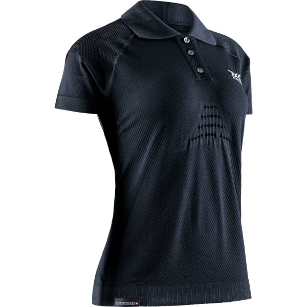 X-BIONIC® INVENT® 4.0 TRAVEL POLO SHIRT SH SL WMN BLACK/ANTHRACITE SIZE L