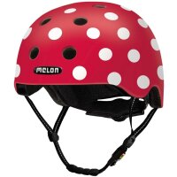 Melon All Stars Helm dotty white matt, Gr. XXS-S (46-52 cm)