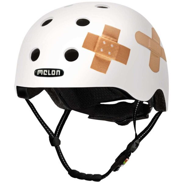 Melon All Stars Helm plastered white matt, Gr. XXS-S (46-52 cm)