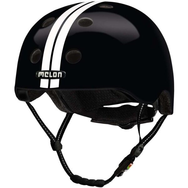 Melon All Stars Helm straight white black, Gr. XXS-S (46-52 cm)