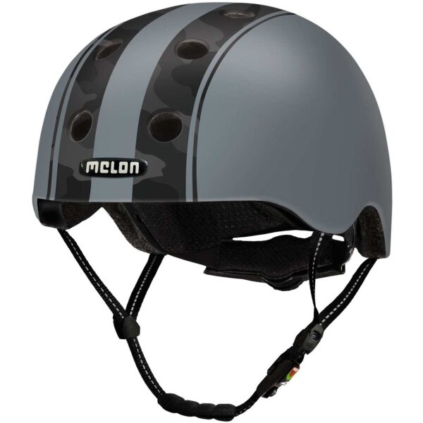 Melon All Stars Helm double camouflage black matt, Gr. M-L (52-58 cm)