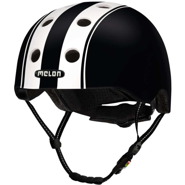 Melon All Stars Helm double white black matt, Gr. XXS-S (46-52 cm)