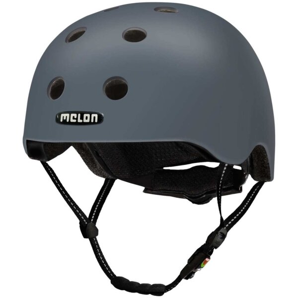 Melon Posh Helm Chicago, dunkelgrau matt, Gr. XXS-S (46-52 cm)