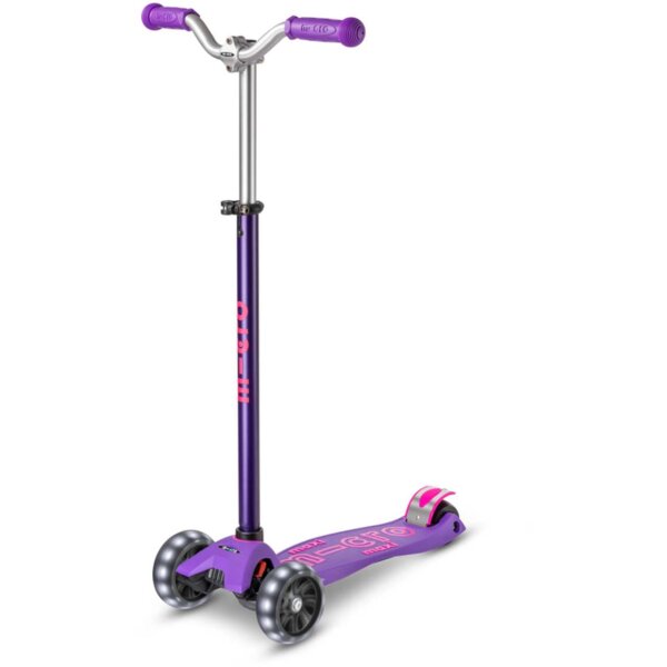 Micro Mobility maxi micro deluxe pro LED purple