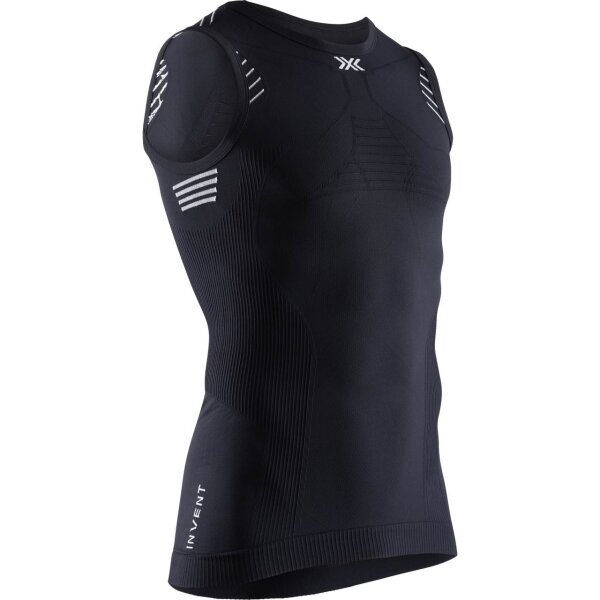 X-BIONIC® INVENT 4.0 LT SINGLET MEN OPAL BLACK/ARCTIC WHITE SIZE M