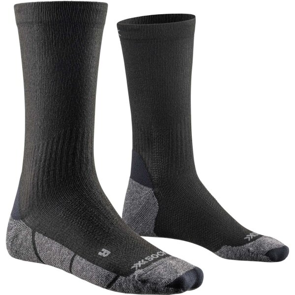 X-SOCKS® CORE NATURAL CREW BLACK/CHARCOAL SIZE 35-38