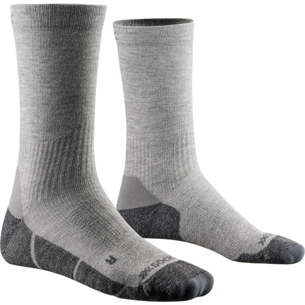 X-SOCKS® CORE NATURAL CREW MEDIUM GREY SIZE 35-38