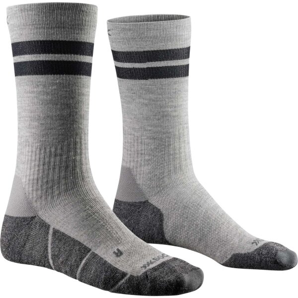 X-SOCKS® CORE NATURAL GRAPHICS CREW MEDIUM GREY SIZE 39-41