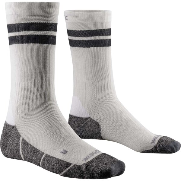 X-SOCKS® CORE NATURAL GRAPHICS CREW ARCTIC WHITE/PEARL GREY SIZE 35-38