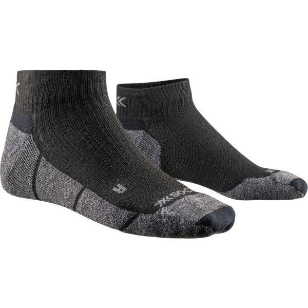 X-SOCKS® CORE NATURAL LOW CUT BLACK/CHARCOAL SIZE 39-41