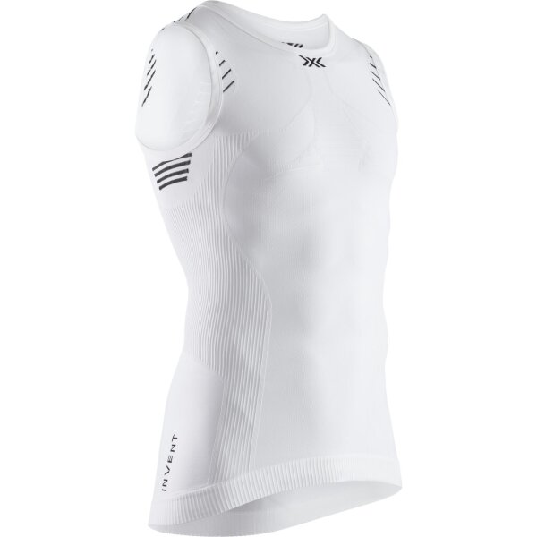 X-BIONIC® INVENT 4.0 LT SINGLET MEN ARCTIC WHITE/OPAL BLACK SIZE S