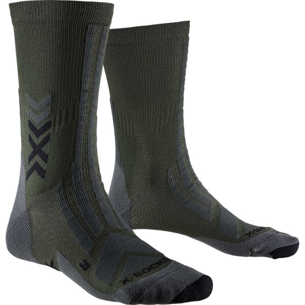 X-SOCKS® HIKE DISCOVER CREW DARK SAGE/BLACK 39-41