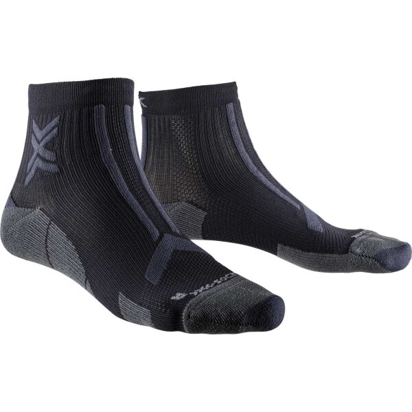 X-SOCKS® TRAIL RUN DISCOVER ANKLE BLACK/CHARCOAL SIZE 35-38