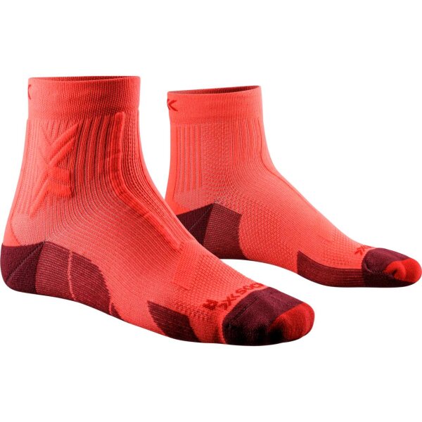 X-SOCKS® TRAIL RUN DISCOVER ANKLE FLUO RED/NAMIB RED SIZE 39-41