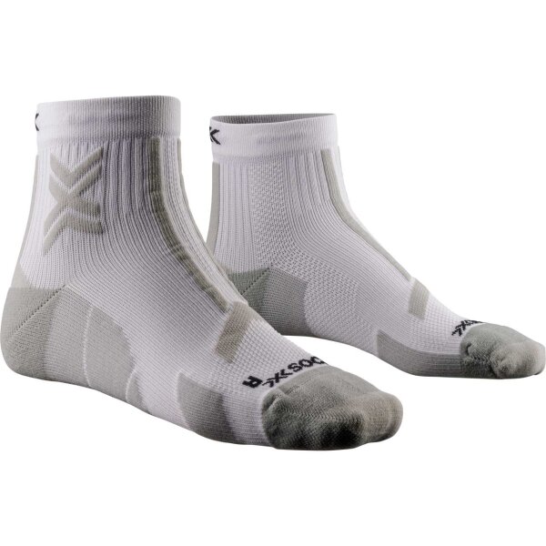 X-SOCKS® TRAIL RUN DISCOVER ANKLE ARCTIC WHITE/PEARL GREY SIZE 35-38