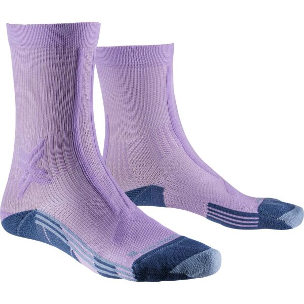 X-SOCKS® TRAIL RUN DISCOVER CREW WMN ORCHID/SUNSET BLUE SIZE 35-36