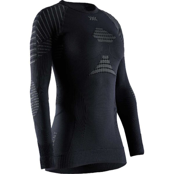 X-BIONIC® INVENT 4.0 SHIRT LG SL WMN BLACK/CHARCOAL SIZE XS