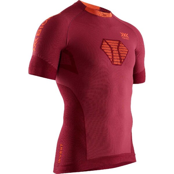 X-BIONIC® INVENT 4.0 RUNNING SHIRT SH SL MEN NAMIB RED/KURKUMA ORANGE SIZE XXL