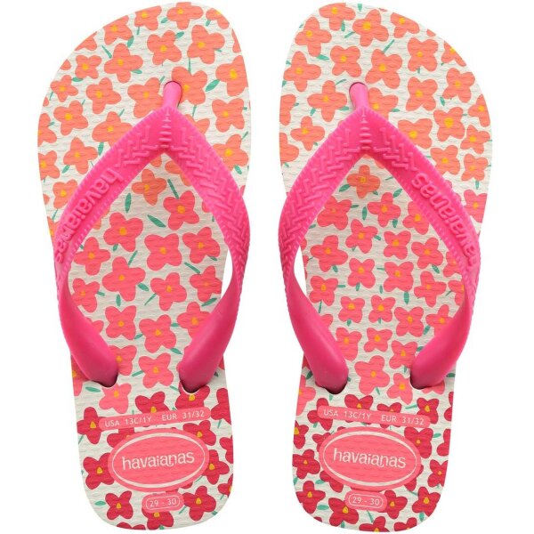 HAVAIANAS KIDS FLORES WHITE/PINK FLUX 27/28