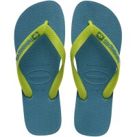 HAVAIANAS BRASIL LOGO AMAZONITE BLUE 35/36