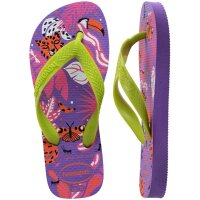 HAVAIANAS KIDS TOP FASHION LEMON GREEN/DARK PURPLE 27/28