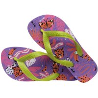 HAVAIANAS KIDS TOP FASHION LEMON GREEN/DARK PURPLE 29/30