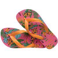 HAVAIANAS KIDS TOP FASHION PINK FLUX/POP YELLOW 35/36