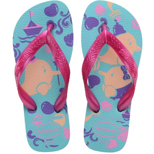 HAVAIANAS KIDS TOP PETS BLUE/ROSE GUM 35/36