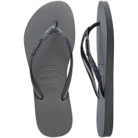 HAVAIANAS SLIM GLITTER II GREY/GRAPHITE 35/36