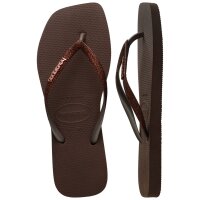 HAVAIANAS SQUARE GLITTER DARK BROWN 35/36