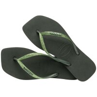 HAVAIANAS SQUARE GLITTER OLIVE GREEN 35/36