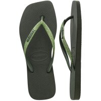 HAVAIANAS SQUARE GLITTER OLIVE GREEN 35/36