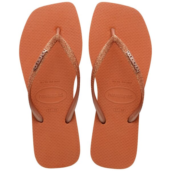 HAVAIANAS SQUARE GLITTER CERRADO ORANGE 35/36