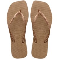 HAVAIANAS SQUARE LOGO METALLIC ROSE GOLD/ROSE GOLD 35/36