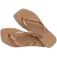 HAVAIANAS SQUARE LOGO METALLIC ROSE GOLD/ROSE GOLD 35/36