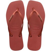 HAVAIANAS SQUARE LOGO METALLIC MAHOGANY 35/36