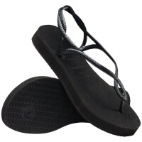 HAVAIANAS LUNA FLATFORM BLACK 37/38