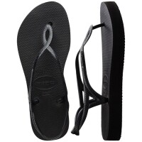 HAVAIANAS LUNA FLATFORM BLACK 37/38